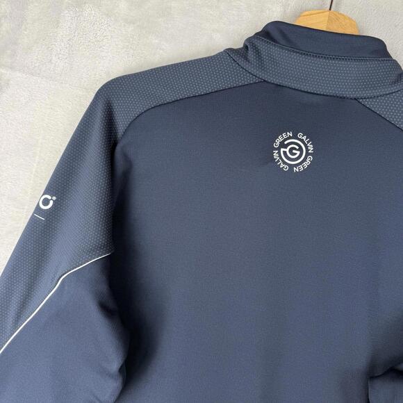 Galvin Green 1/4 Zip Men's XL Black Insula Technology Golf Performance Pullover - Picture 7 of 9
